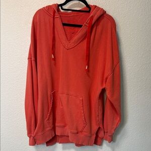 Aerie Vibrant Coral Hoodie